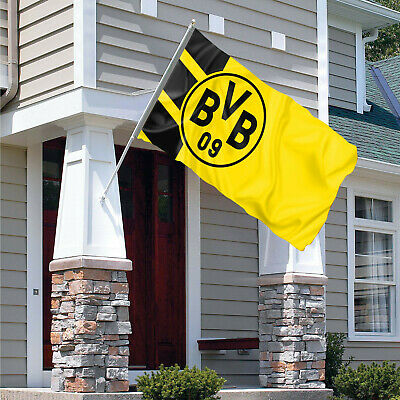 Borussia Dortmund Flag Banner 3 x 5 feet Germany Soccer New Black and