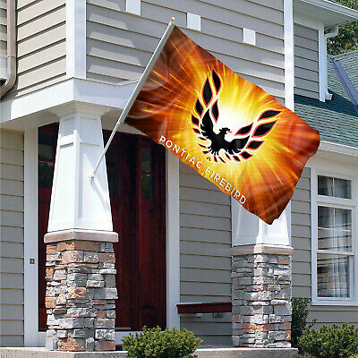 Sponsored Pontiac Firebird Flag Banner 3x5ft Trans Am Man Annin Garage Home