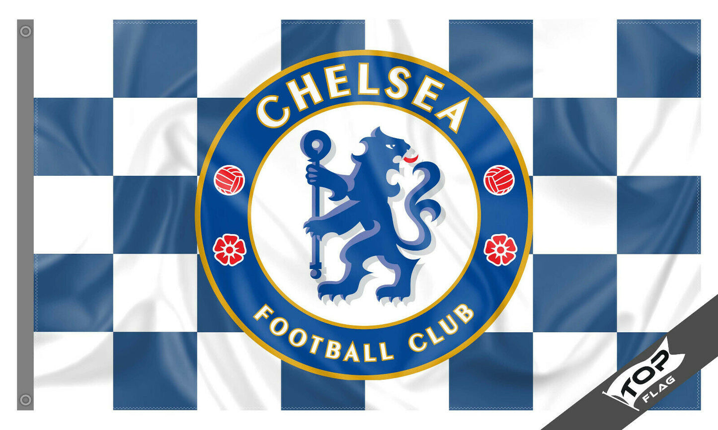 Chelsea FC Flag Banner 3ft x 5ft Football Soccer Blues Gift as Sticker