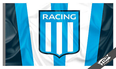 Racing Club Flag Banner 3x5 ft Argetina Academia Imperial Bandera