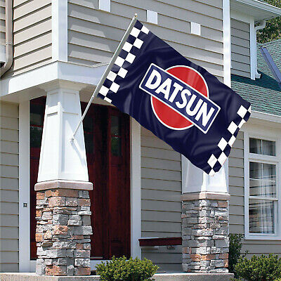 Datsun Racing Flag Banner 3X5 Black Garage Nissan