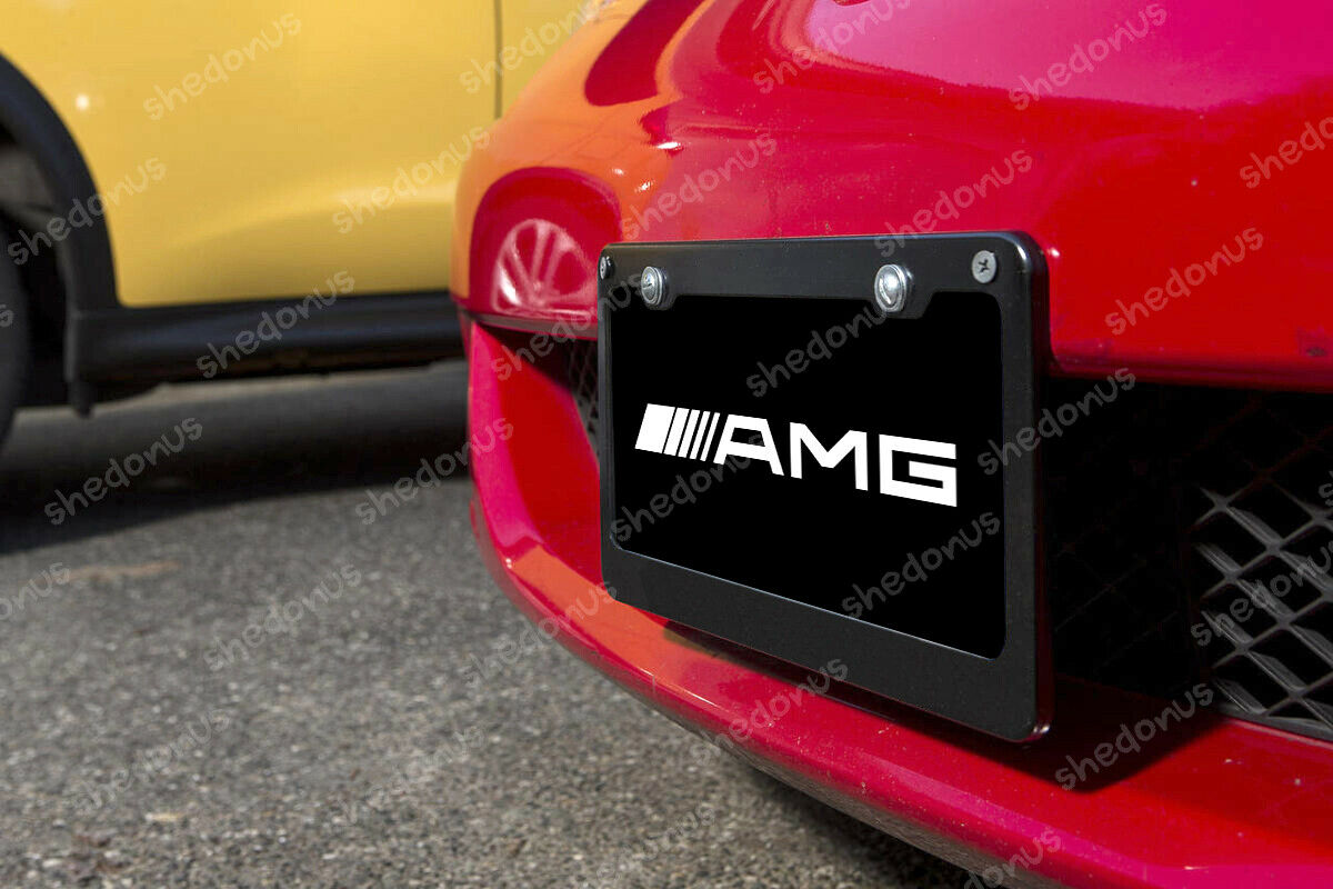 AMG License Plate Acrylic Any Car Tag Sl-class S-class C C-class G-class