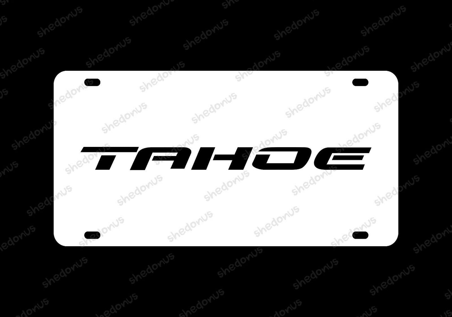 Chevrolet Tahoe License Plate Acrylic Any Car Tag 4x4 Ls Ltz