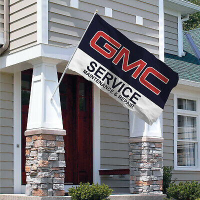 GMC service Flag Banner 3x5 ft Man Cave Mechanic Maintenance & Repair